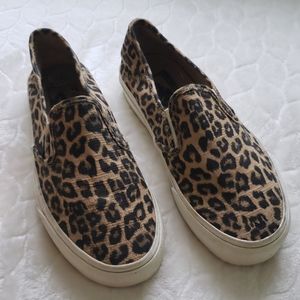 BNWT Cheetah Print Van's Slip Ons